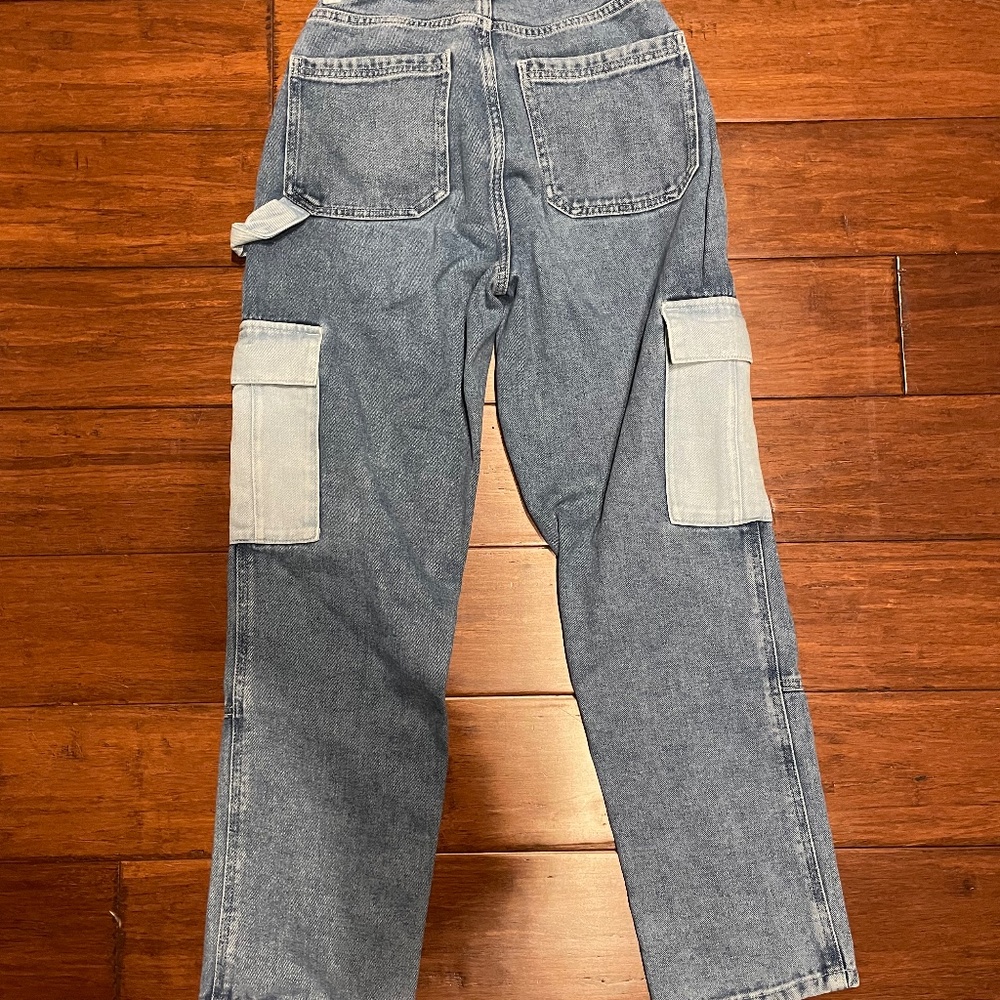 PacSun High Rise Carpenter Jean Size 25 Light and Regular Denim - Picture 2 of 2